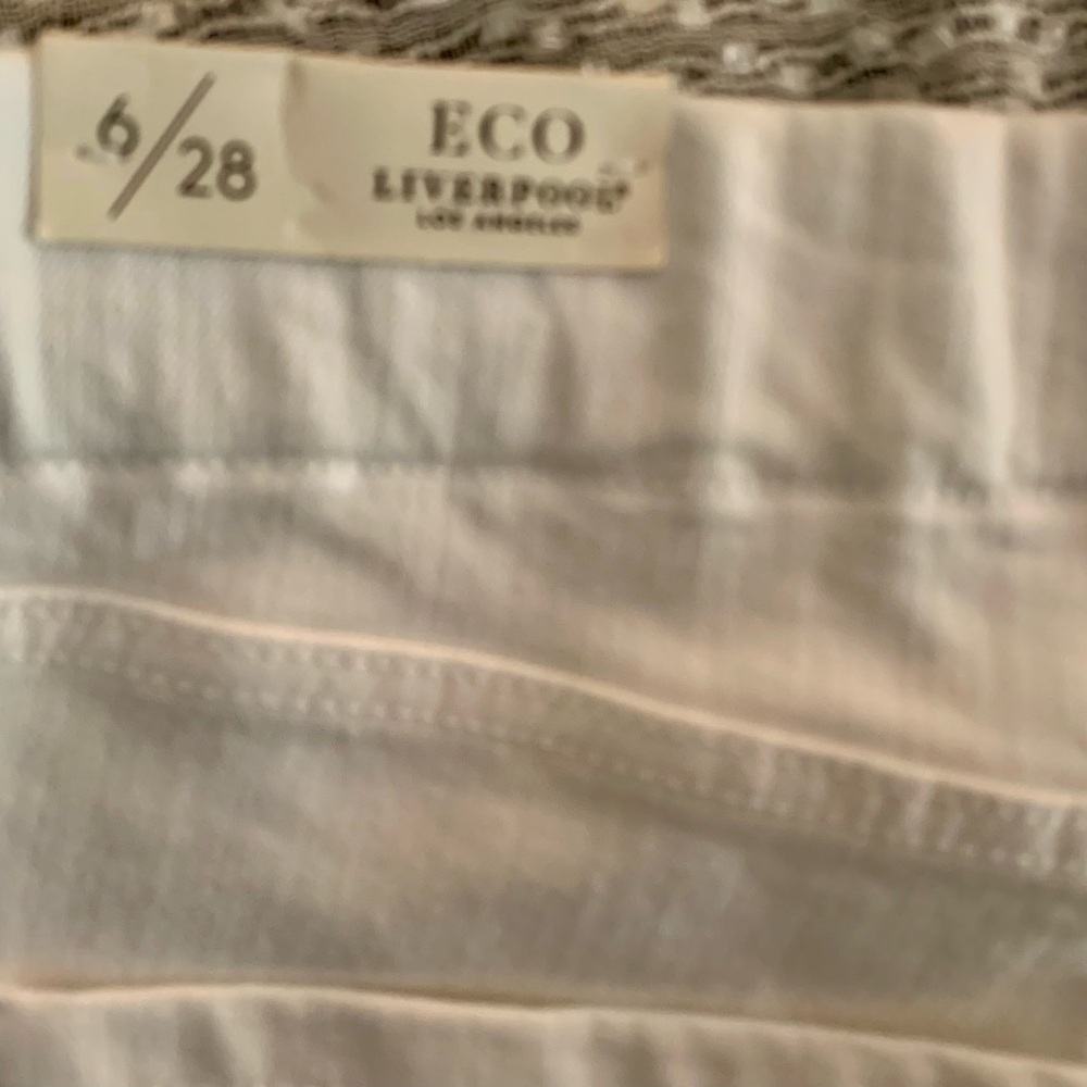 Liverpool Echo White Pull On Jeans NWT - Size 6 - Picture 3 of 7
